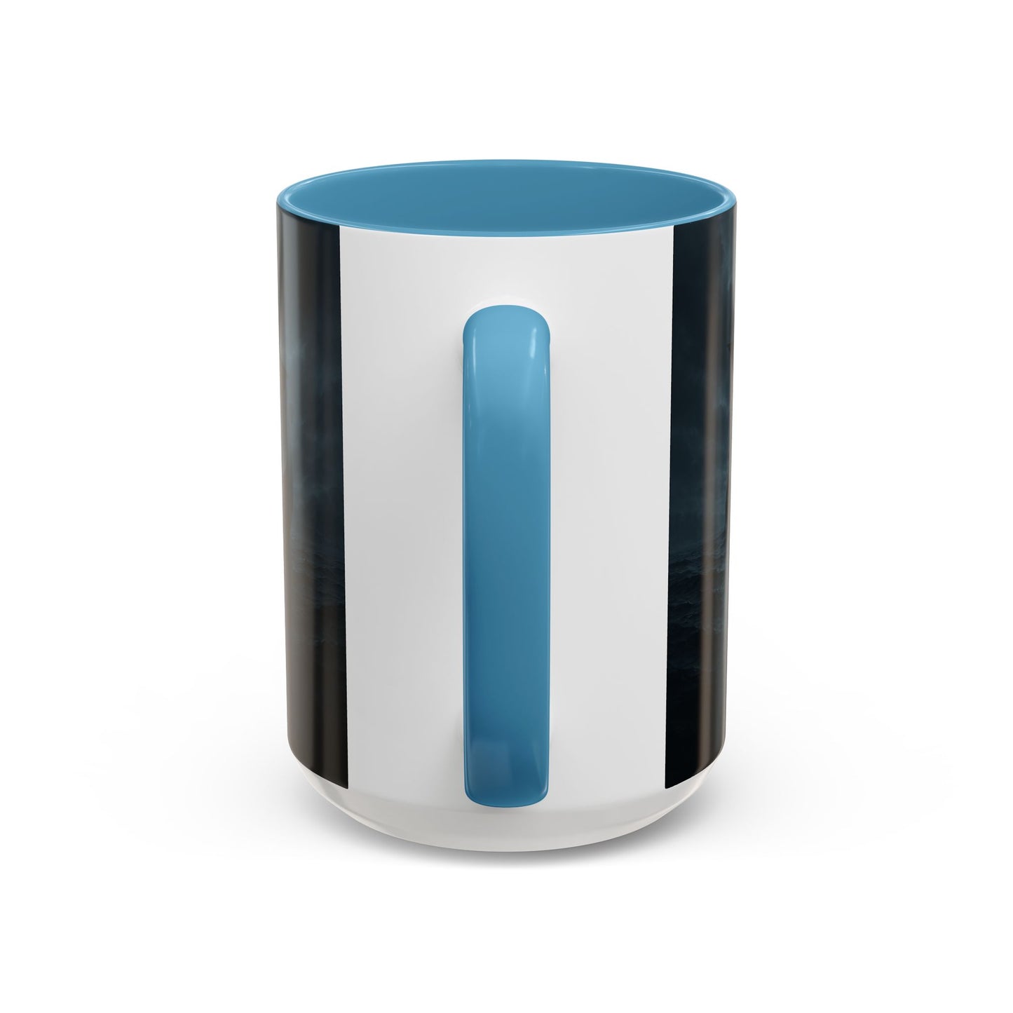 Viking Longship Coffee Mug — Dark Stormy Sea Accent Mug (11/15oz)