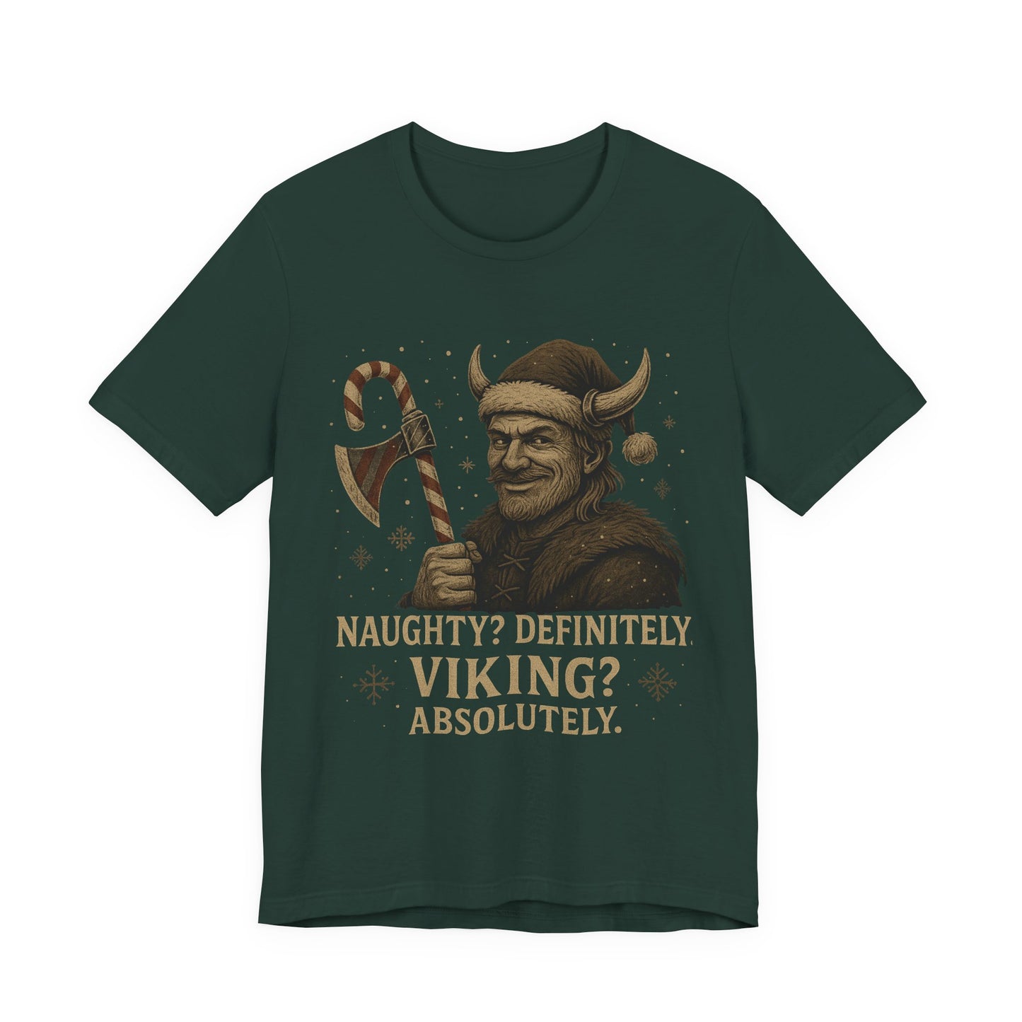 Naughty? Definitely. Viking? Absolutely. T‑Shirt — Funny Viking Holiday Tee
