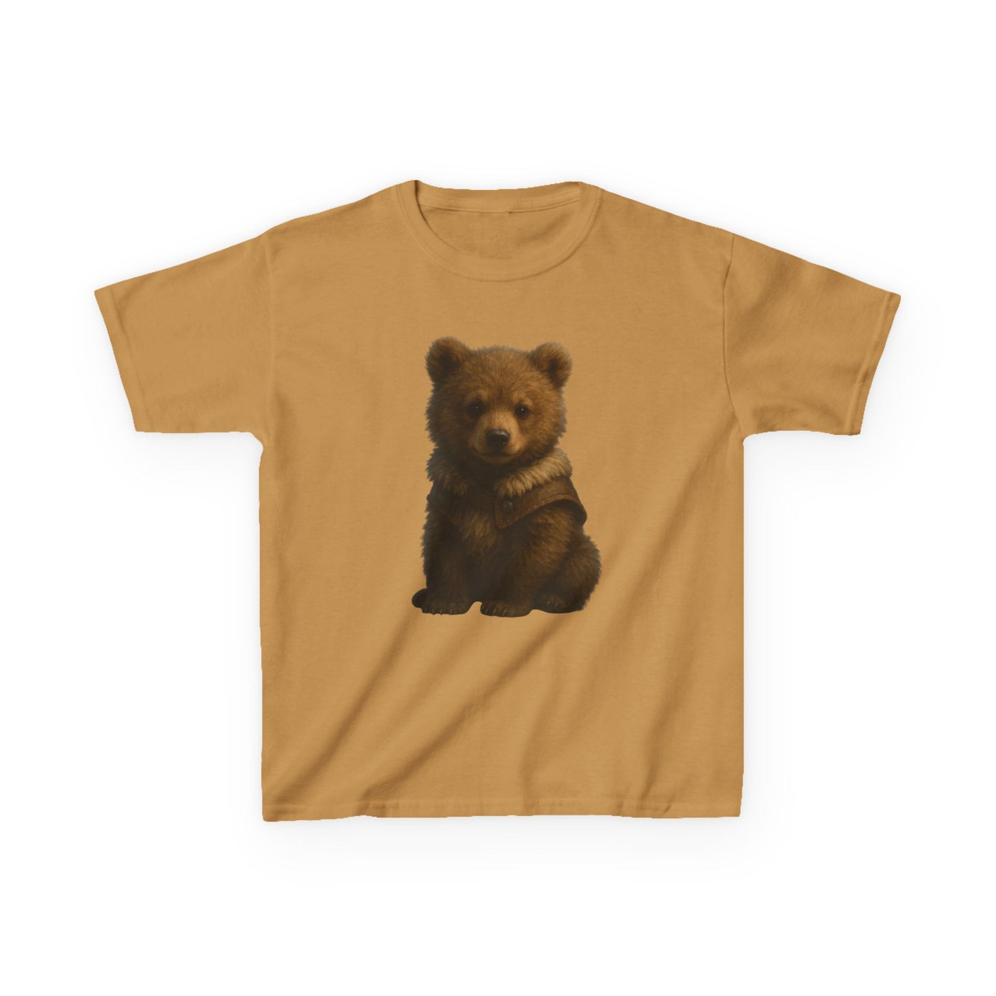 Kids T‑Shirt — Cute Sitting Bear Graphic Tee for Toddlers & Kids