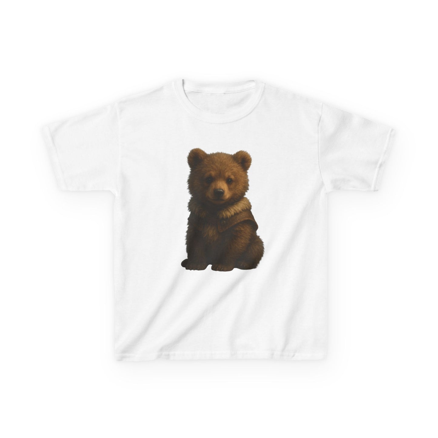 Kids T‑Shirt — Cute Sitting Bear Graphic Tee for Toddlers & Kids