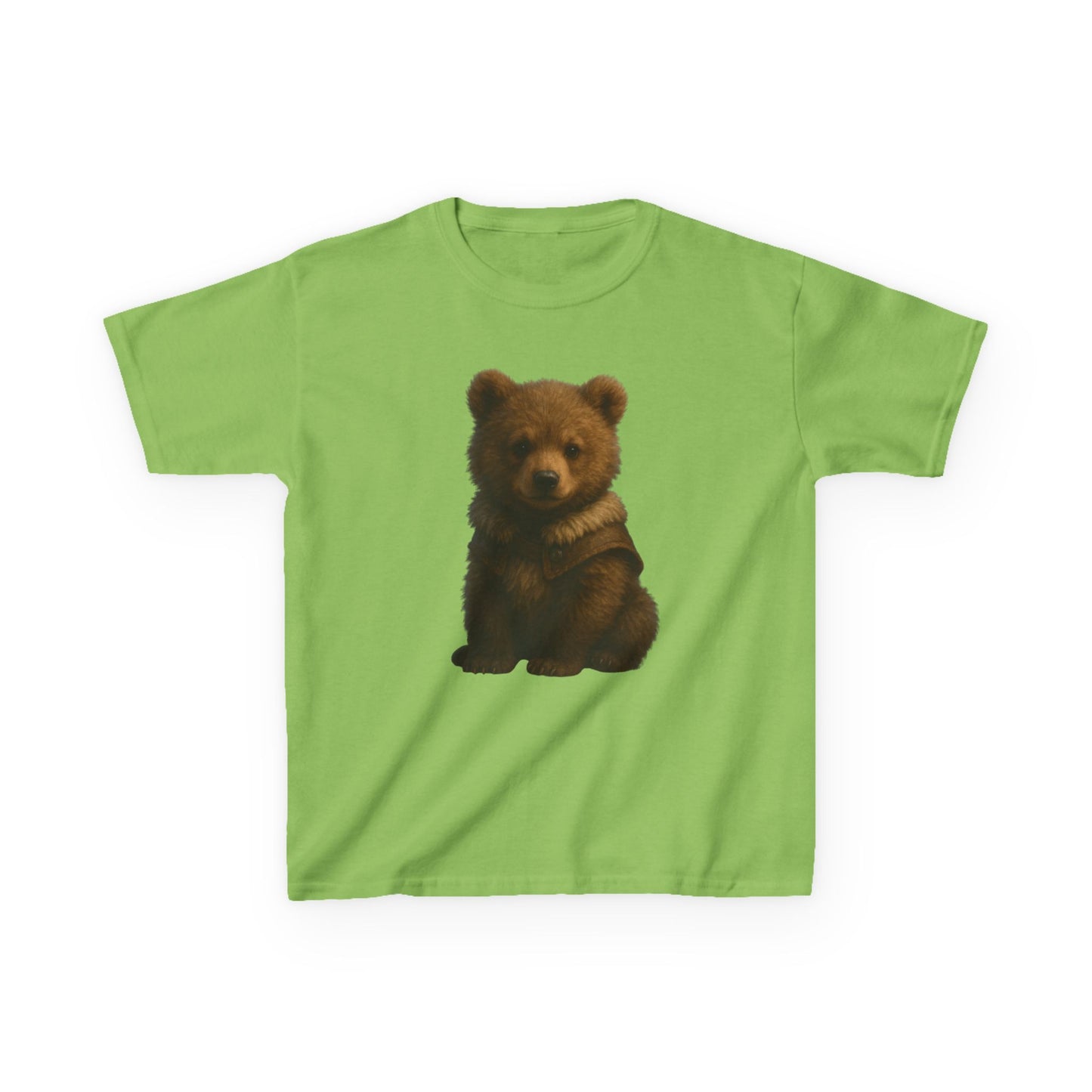 Kids T‑Shirt — Cute Sitting Bear Graphic Tee for Toddlers & Kids