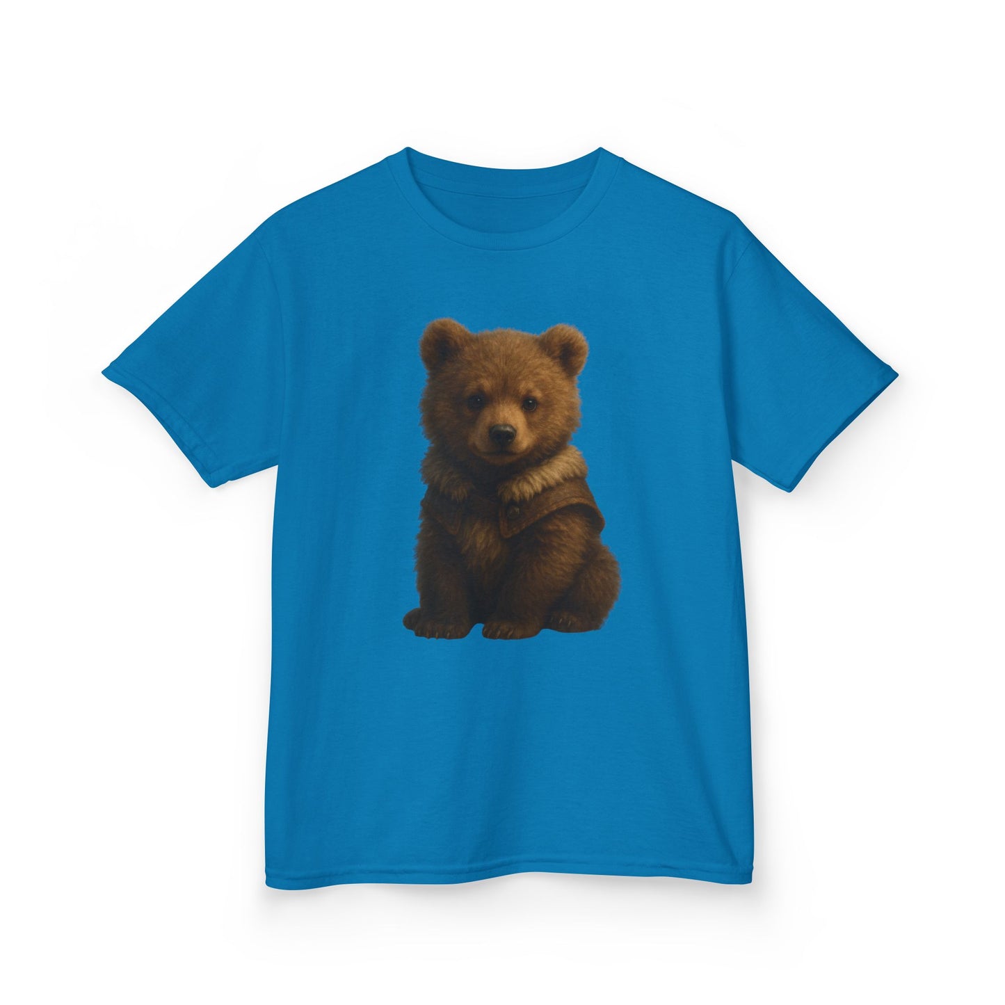 Kids T‑Shirt — Cute Sitting Bear Graphic Tee for Toddlers & Kids