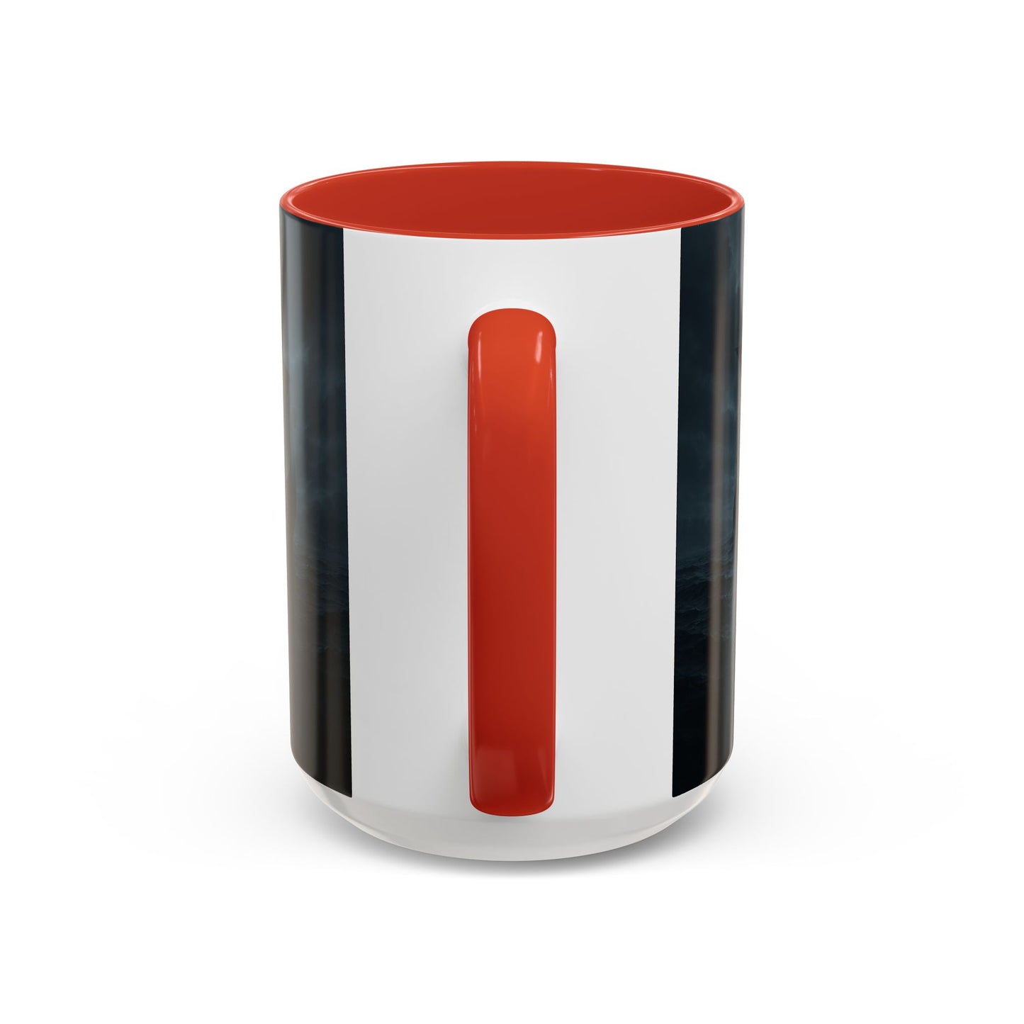 Viking Longship Coffee Mug — Dark Stormy Sea Accent Mug (11/15oz)