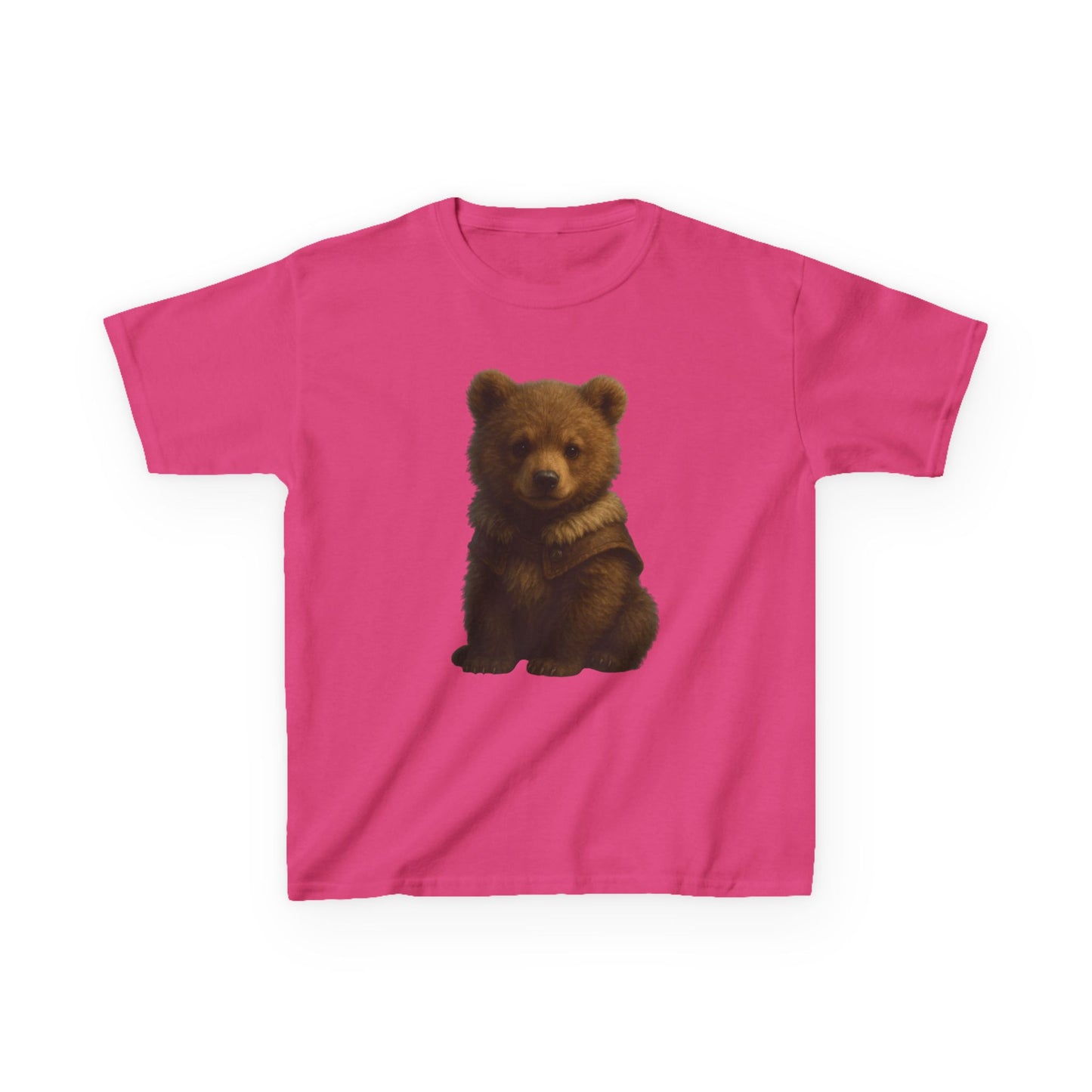 Kids T‑Shirt — Cute Sitting Bear Graphic Tee for Toddlers & Kids