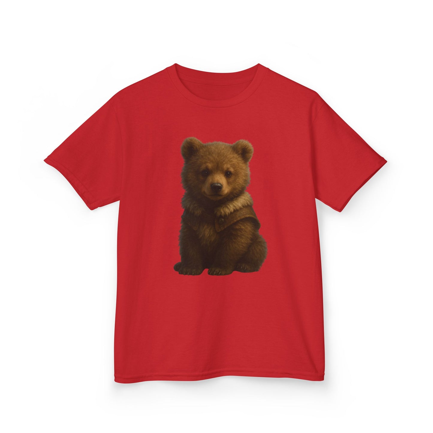 Kids T‑Shirt — Cute Sitting Bear Graphic Tee for Toddlers & Kids