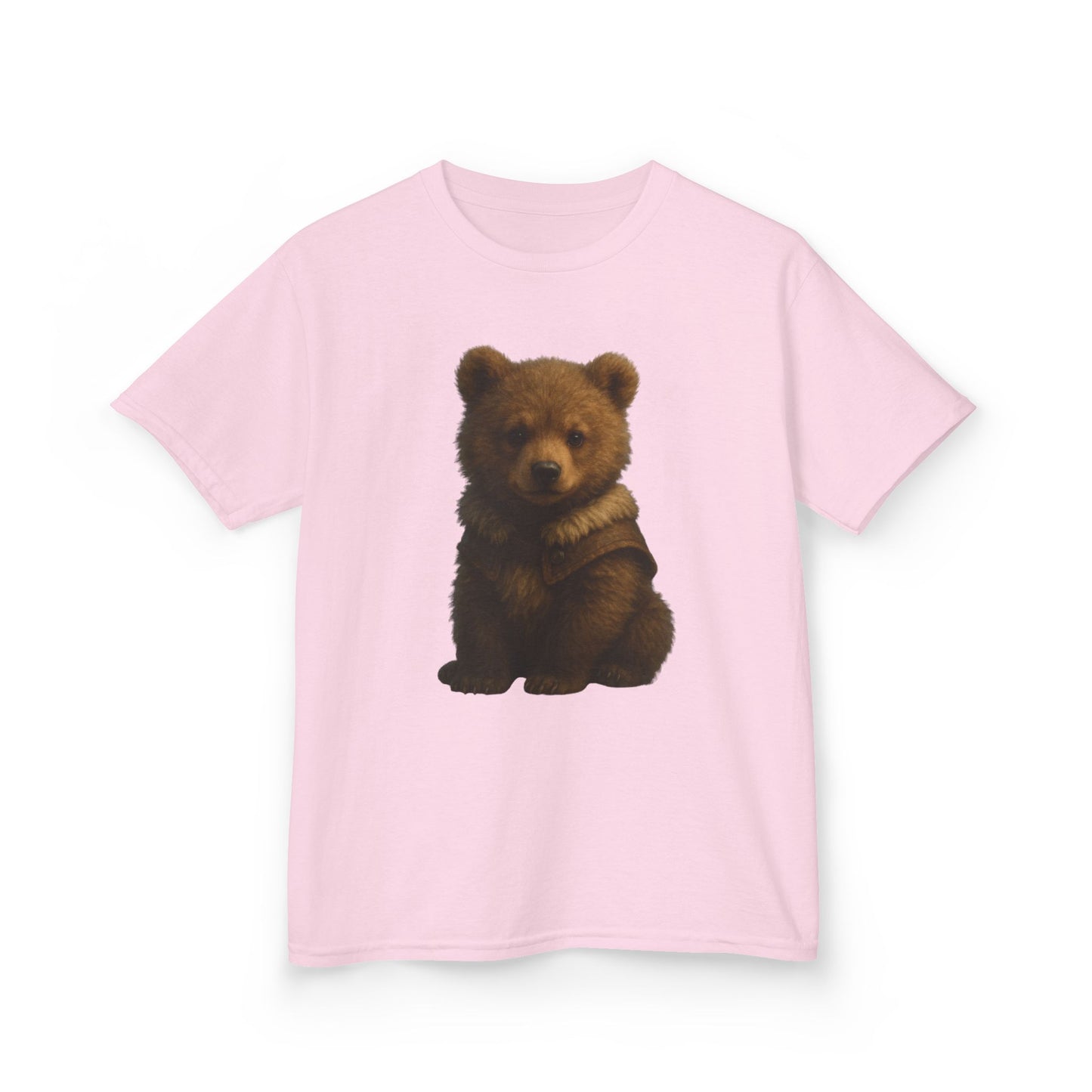 Kids T‑Shirt — Cute Sitting Bear Graphic Tee for Toddlers & Kids