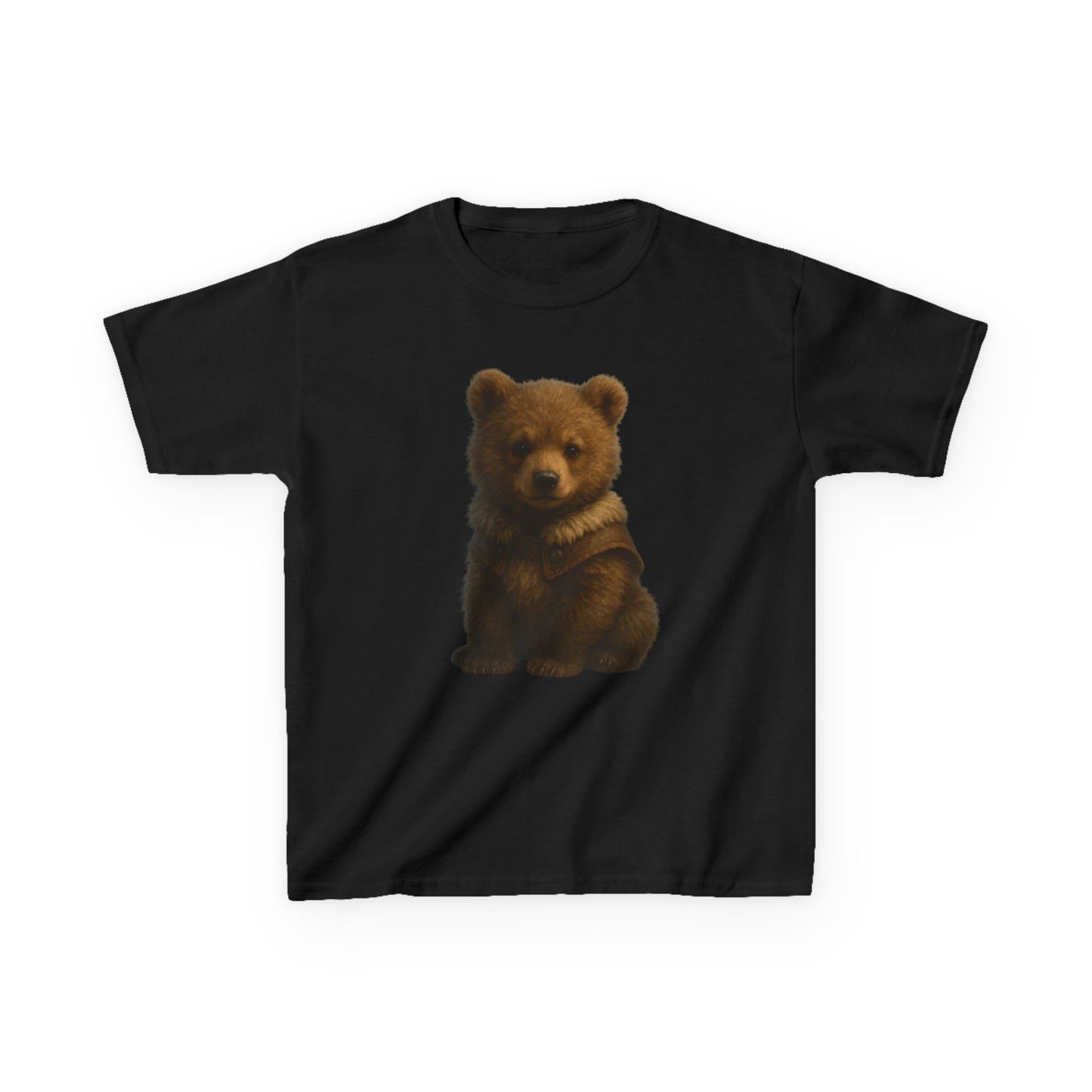 Kids T‑Shirt — Cute Sitting Bear Graphic Tee for Toddlers & Kids