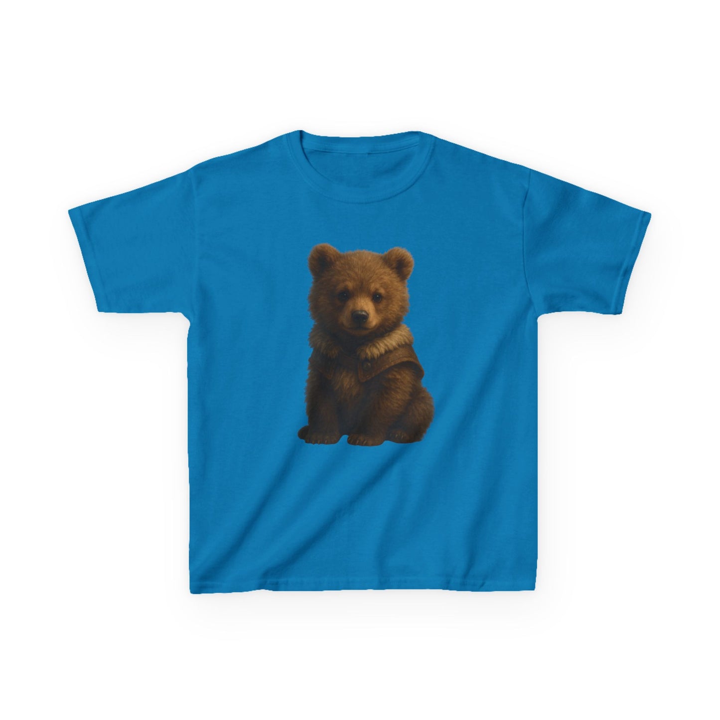 Kids T‑Shirt — Cute Sitting Bear Graphic Tee for Toddlers & Kids