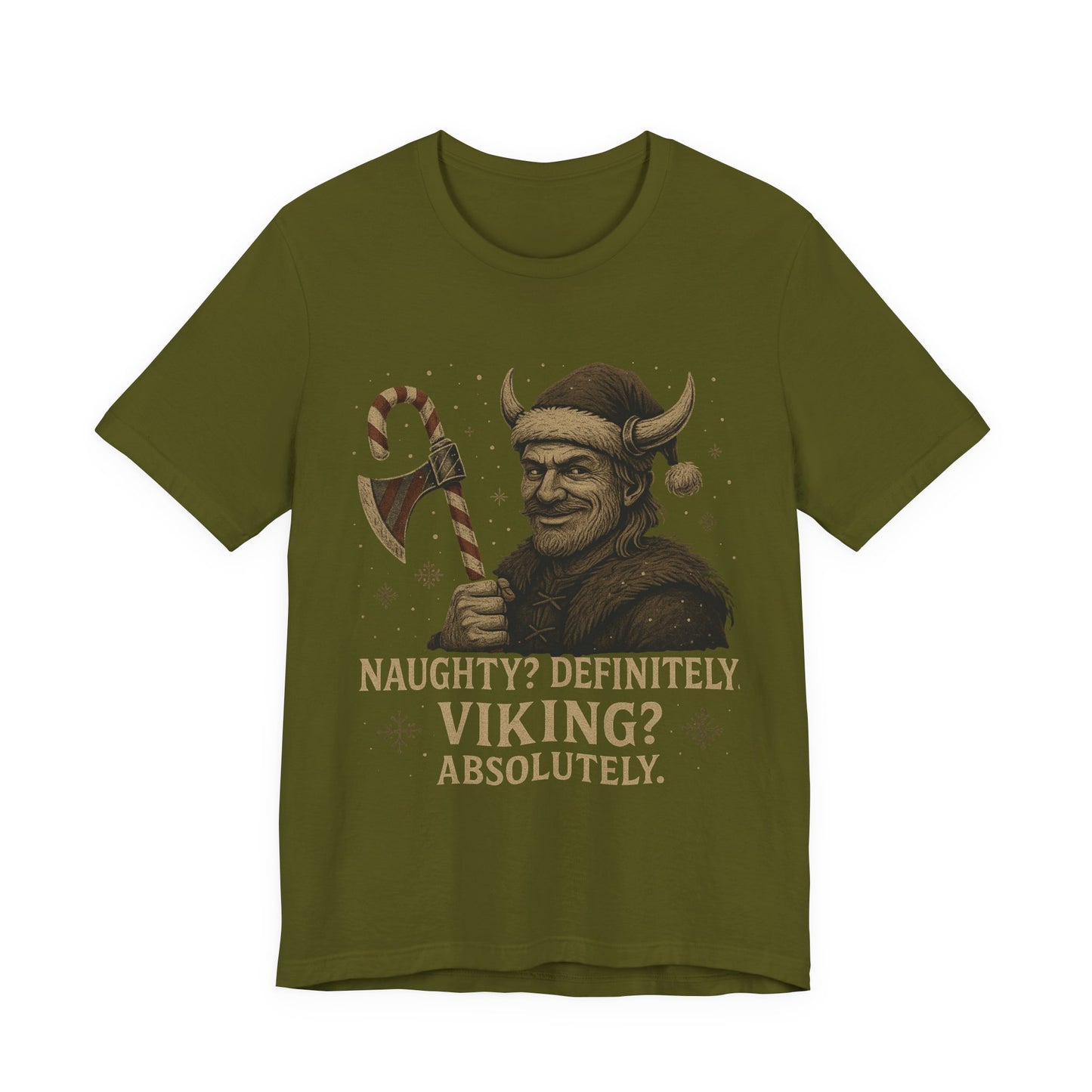 Naughty? Definitely. Viking? Absolutely. T‑Shirt — Funny Viking Holiday Tee