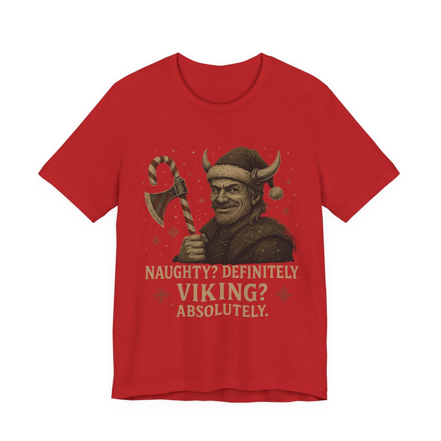 Naughty? Definitely. Viking? Absolutely. T‑Shirt — Funny Viking Holiday Tee
