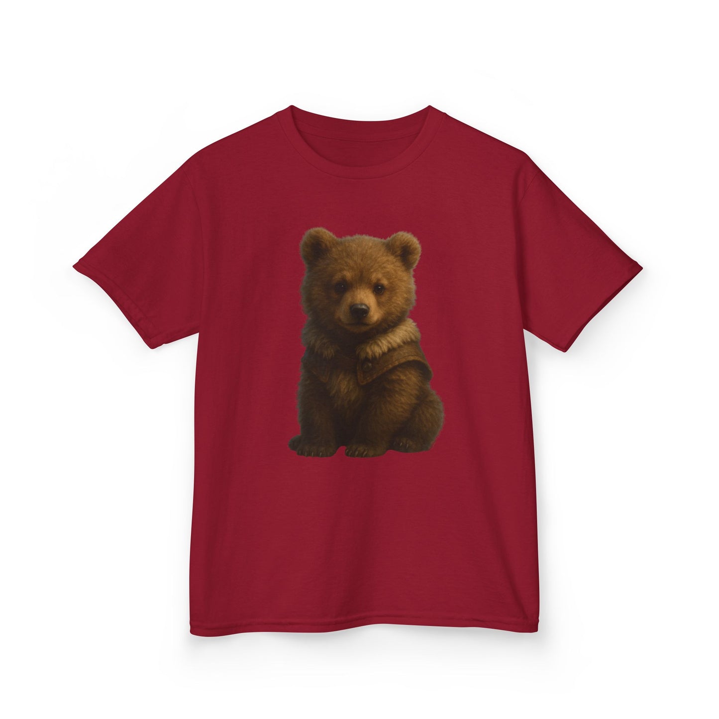 Kids T‑Shirt — Cute Sitting Bear Graphic Tee for Toddlers & Kids