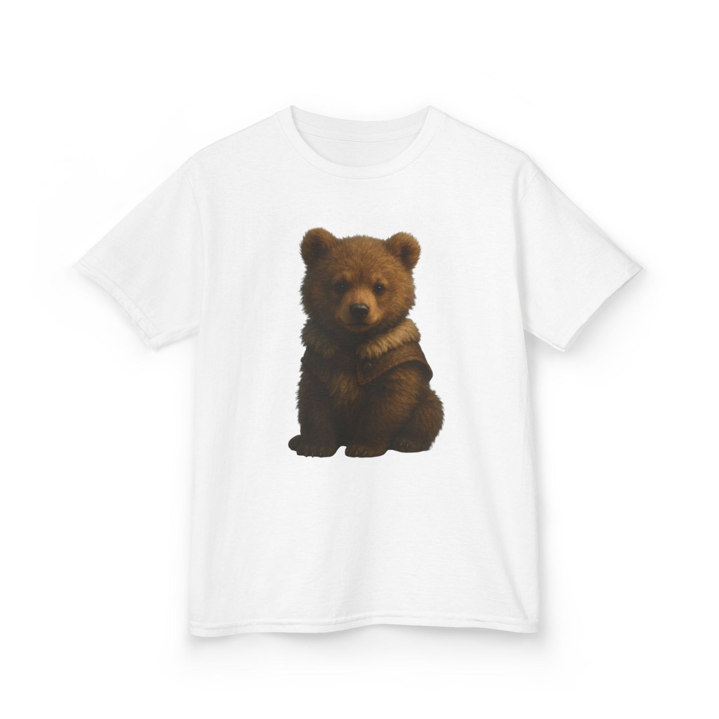 Kids T‑Shirt — Cute Sitting Bear Graphic Tee for Toddlers & Kids