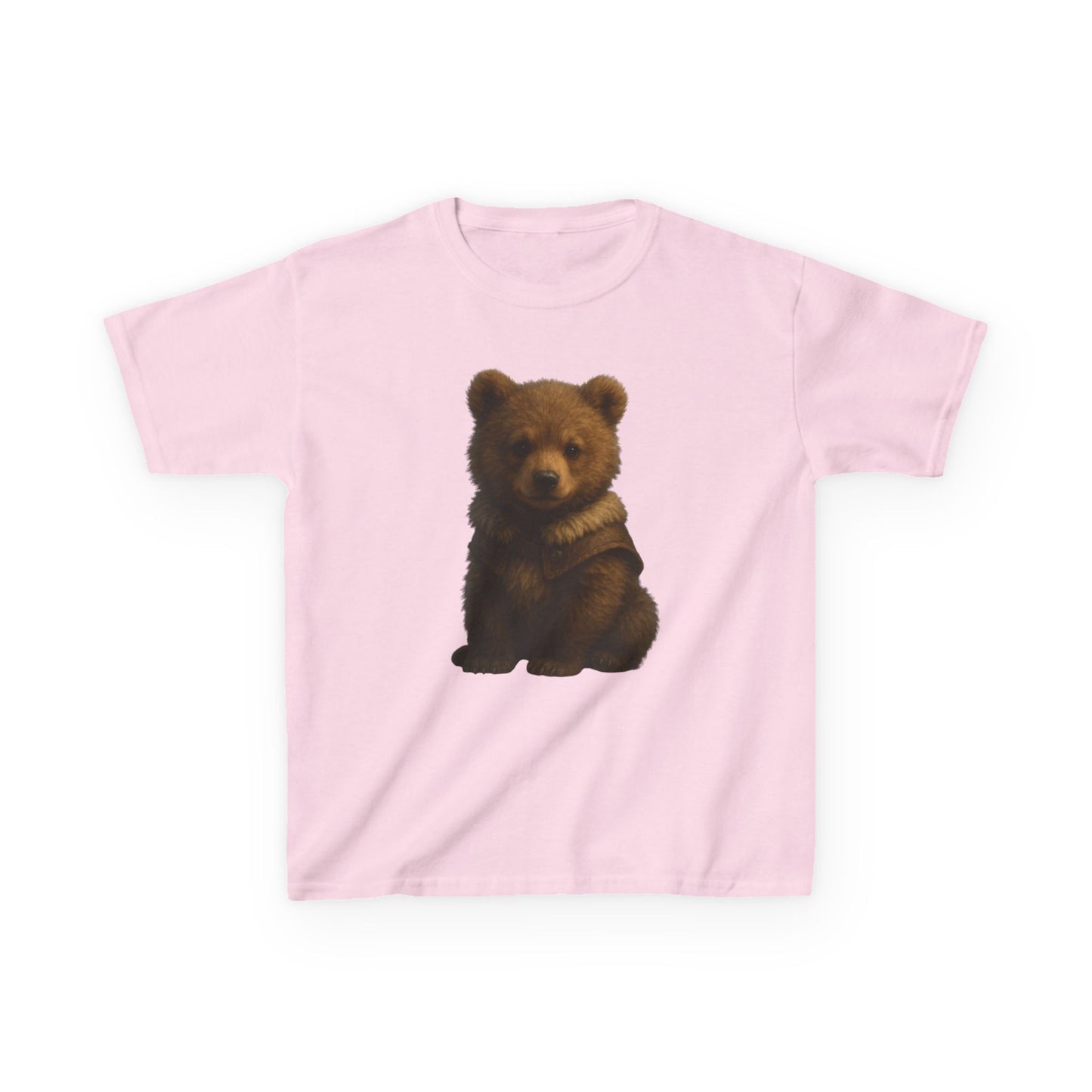 Kids T‑Shirt — Cute Sitting Bear Graphic Tee for Toddlers & Kids