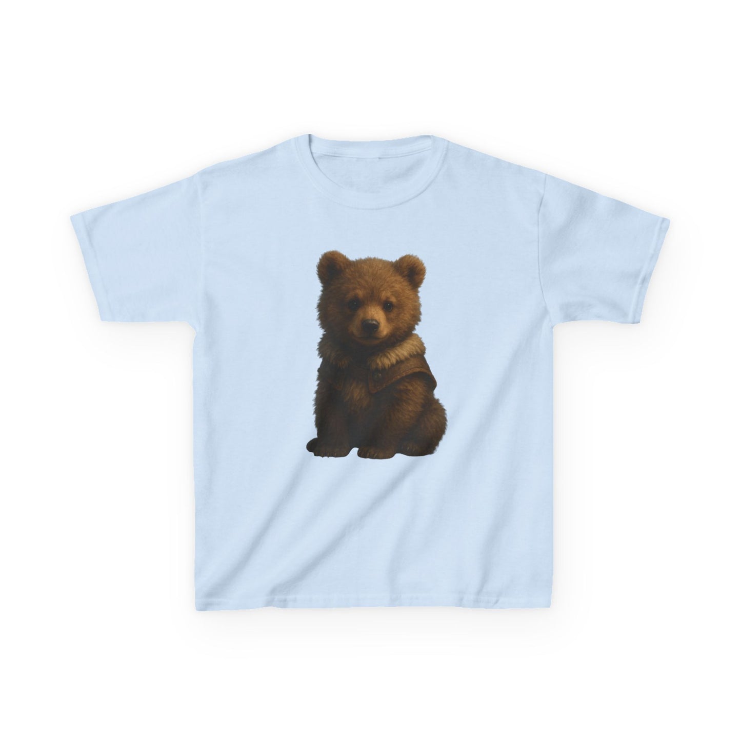 Kids T‑Shirt — Cute Sitting Bear Graphic Tee for Toddlers & Kids