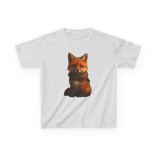 Kids Fox T-Shirt — Cute Sitting Fox Graphic Tee for Children