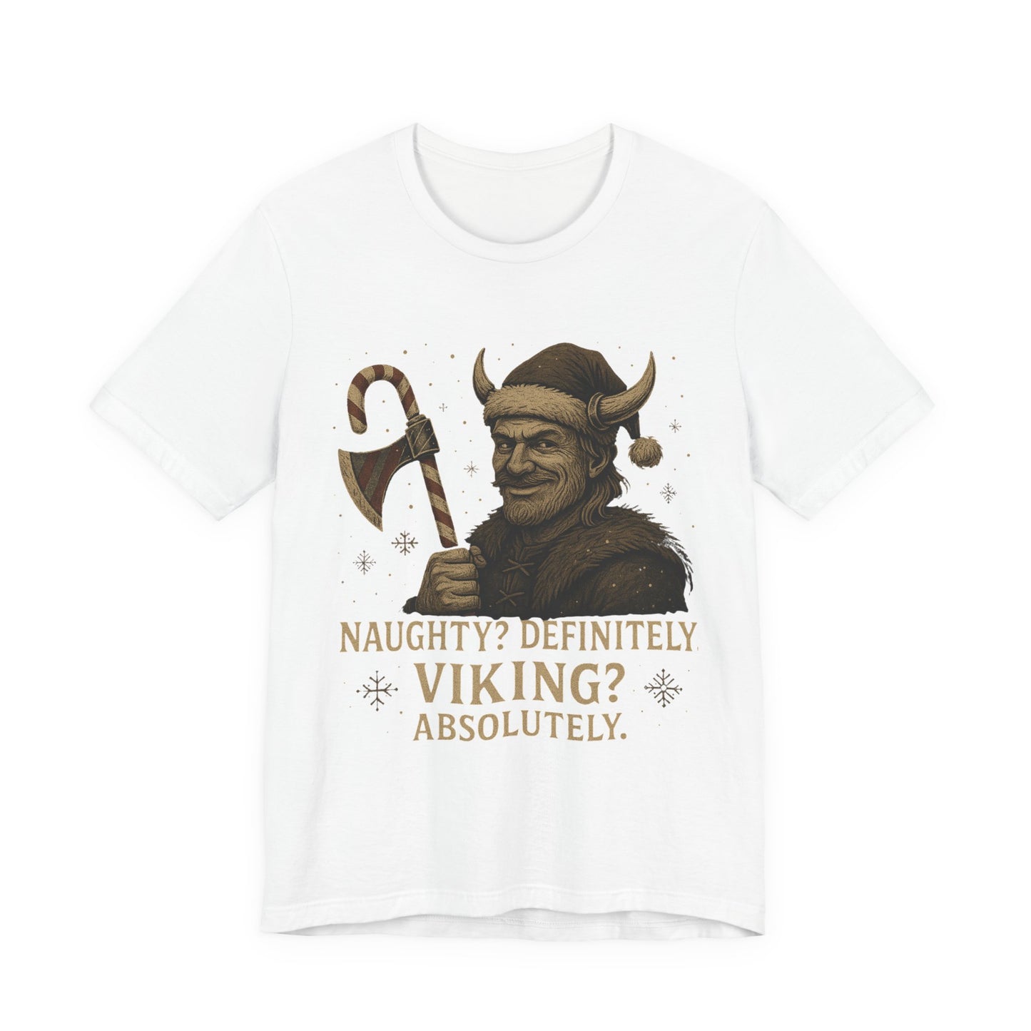 Naughty? Definitely. Viking? Absolutely. T‑Shirt — Funny Viking Holiday Tee