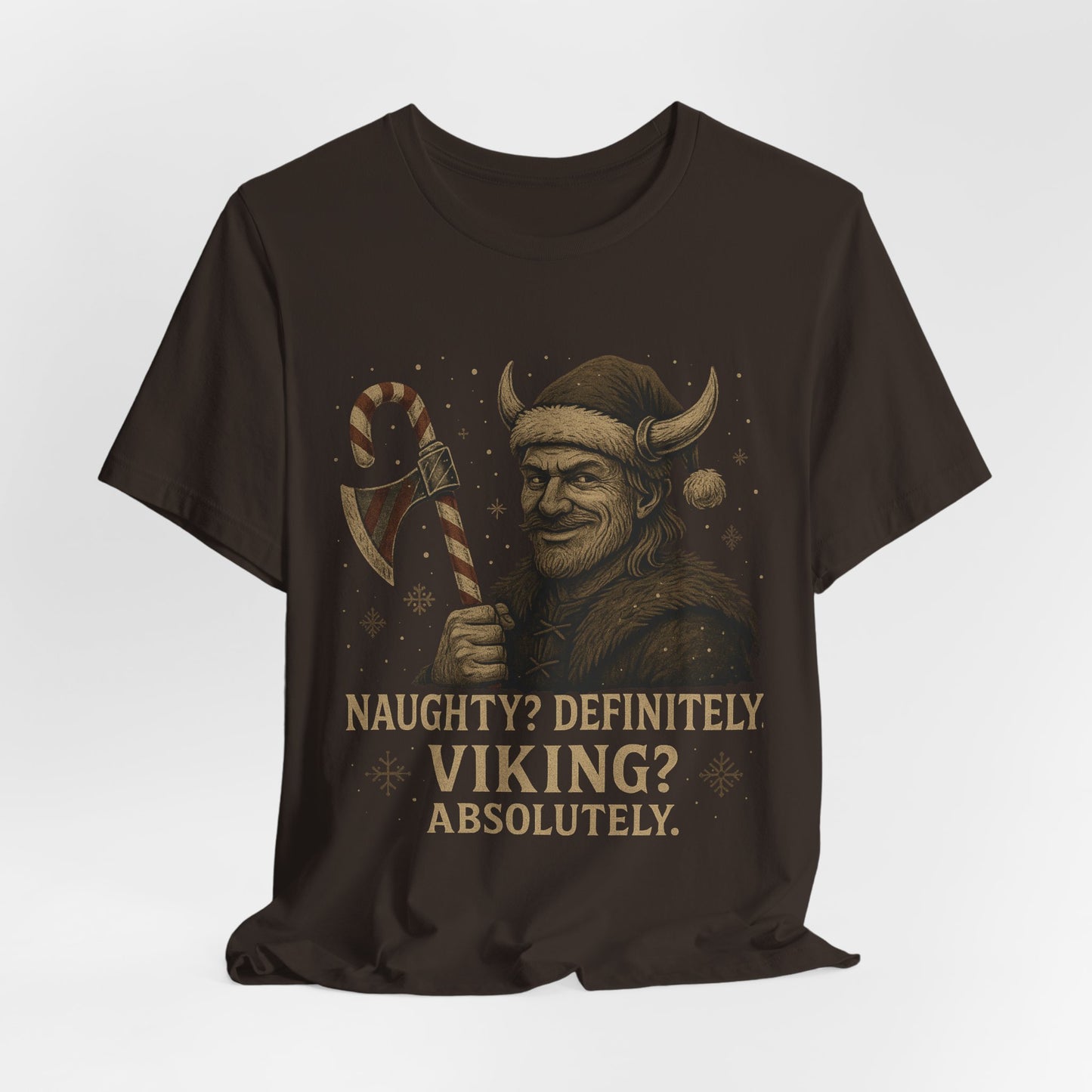 Naughty? Definitely. Viking? Absolutely. T‑Shirt — Funny Viking Holiday Tee