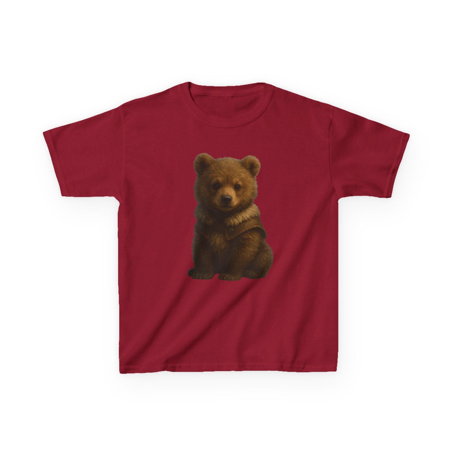 Kids T‑Shirt — Cute Sitting Bear Graphic Tee for Toddlers & Kids