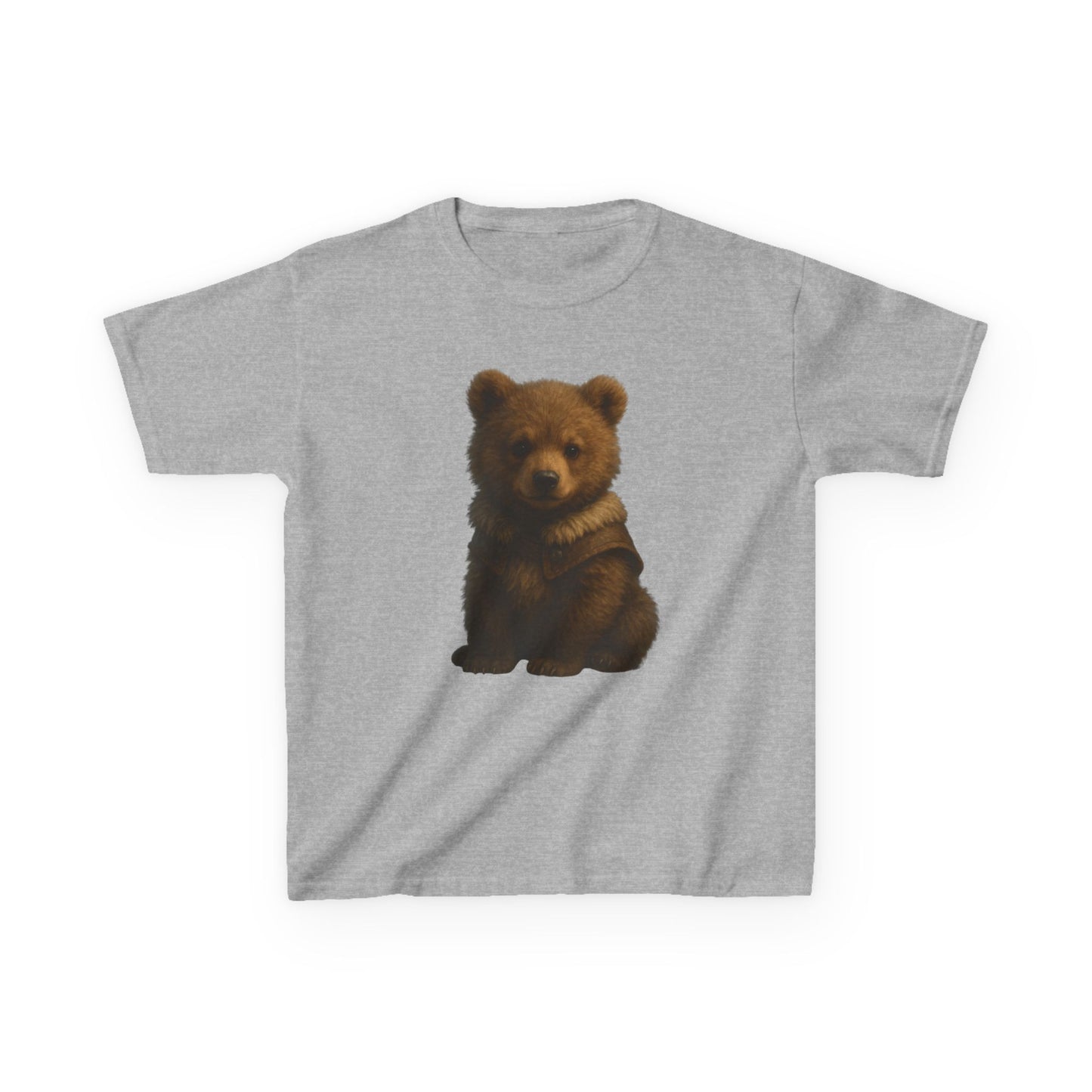 Kids T‑Shirt — Cute Sitting Bear Graphic Tee for Toddlers & Kids