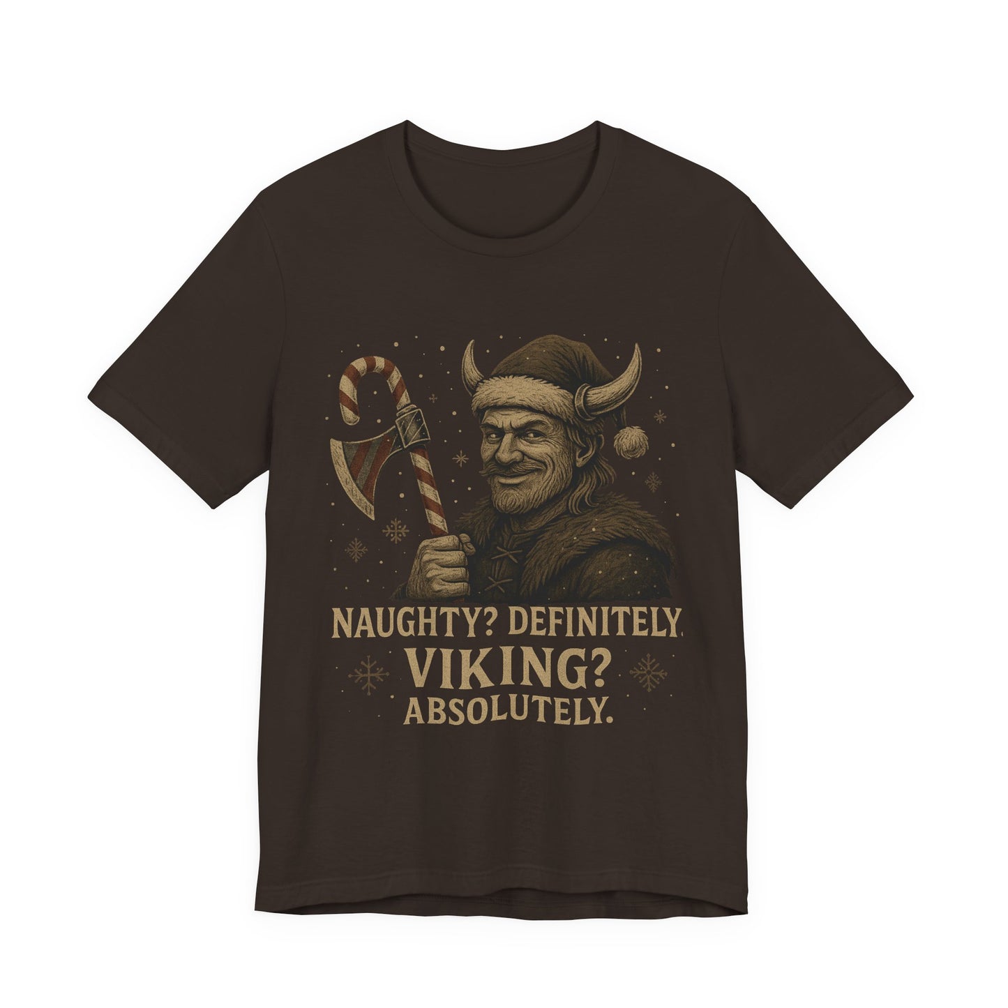 Naughty? Definitely. Viking? Absolutely. T‑Shirt — Funny Viking Holiday Tee