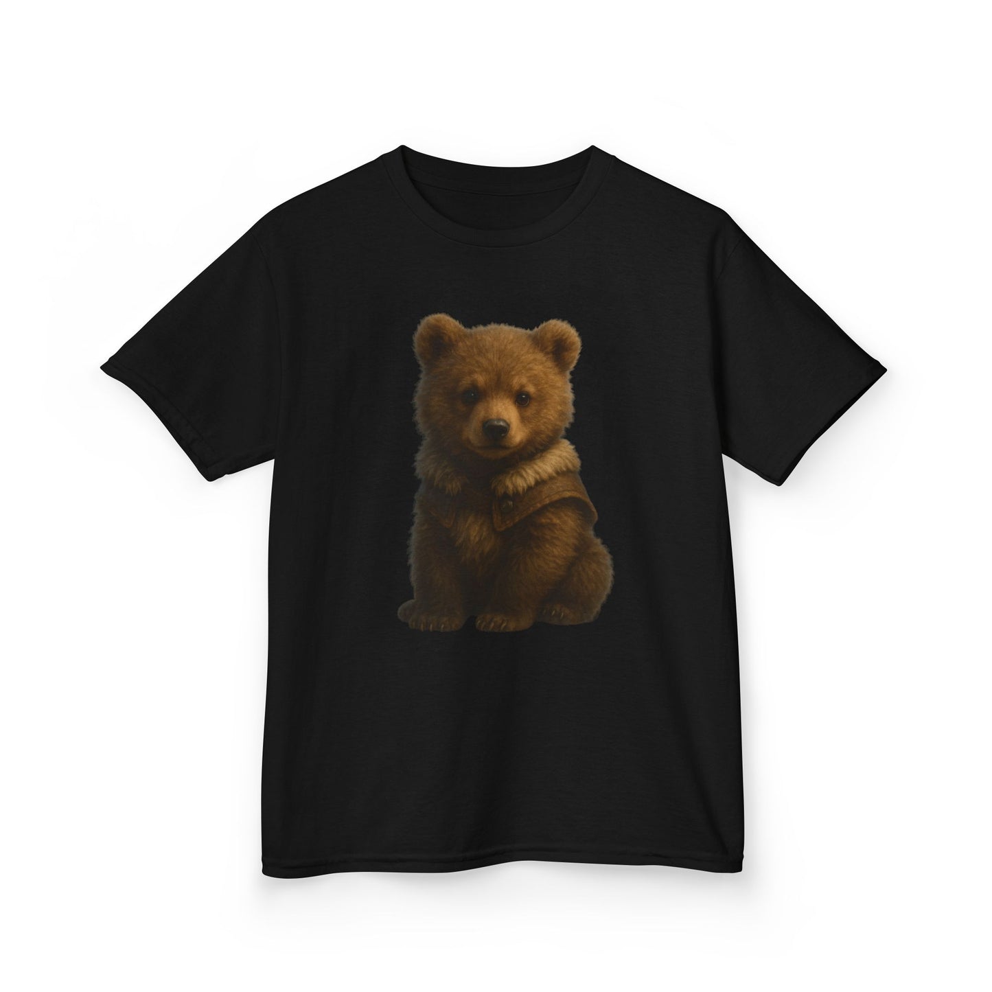 Kids T‑Shirt — Cute Sitting Bear Graphic Tee for Toddlers & Kids