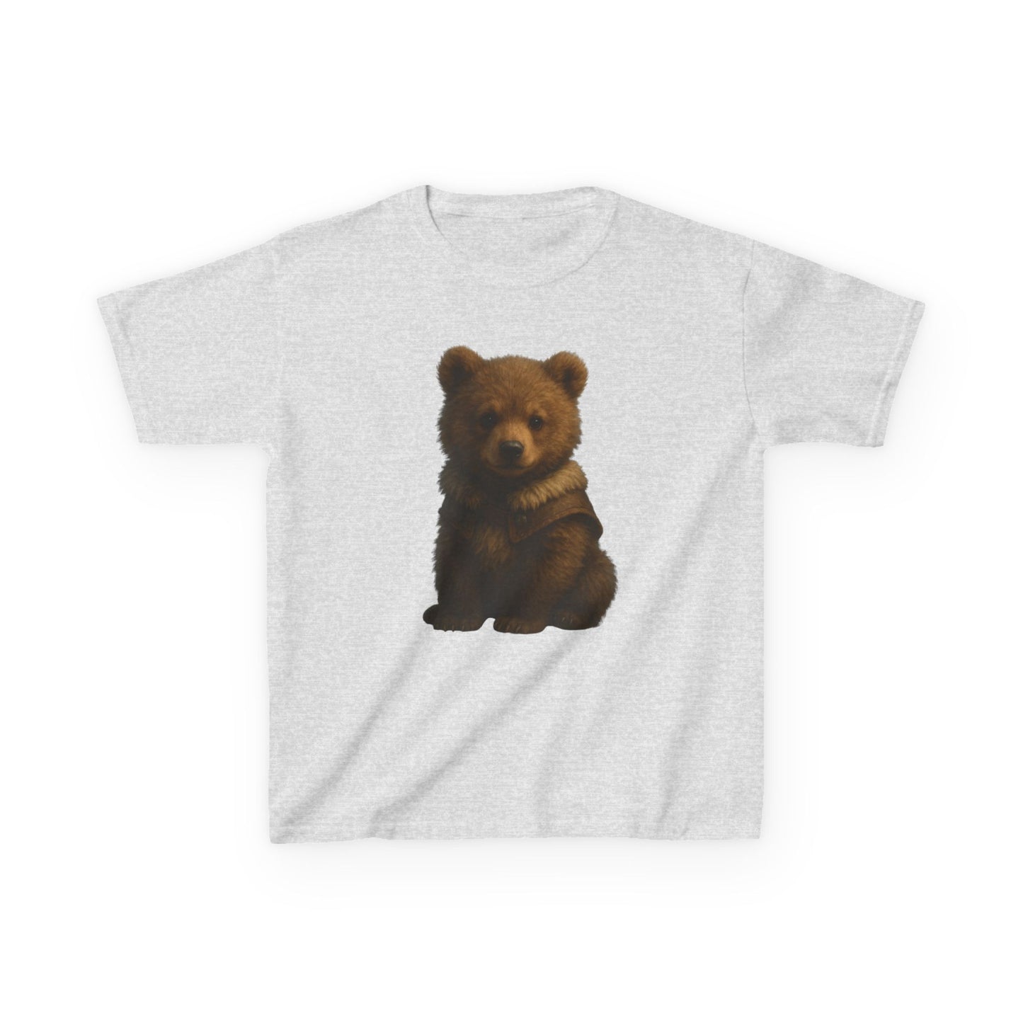 Kids T‑Shirt — Cute Sitting Bear Graphic Tee for Toddlers & Kids