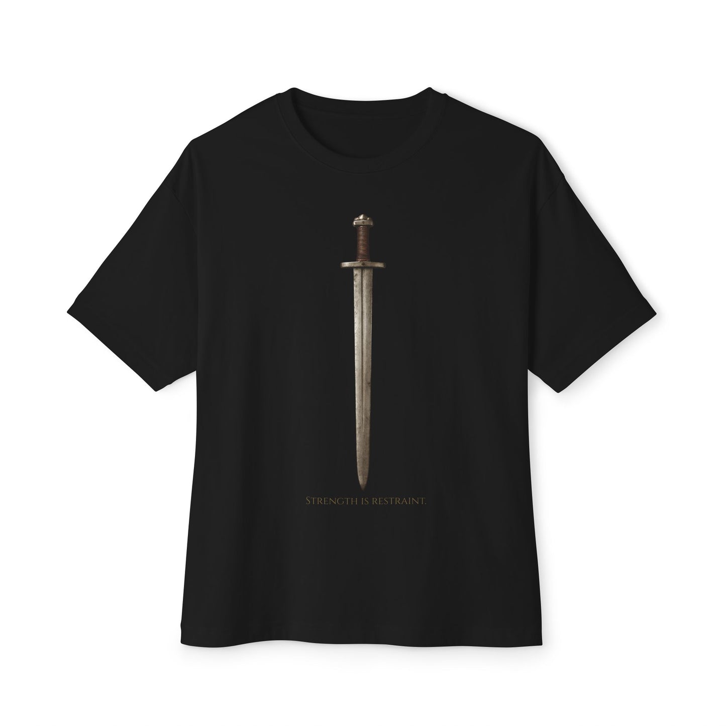 Sword Graphic Tee — Minimal Medieval Sword Design