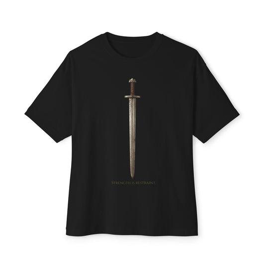Sword Graphic Tee — Minimal Medieval Sword Design