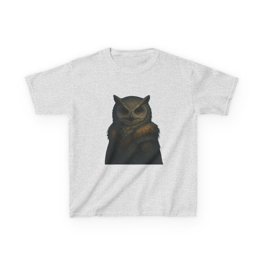 Kids Tee — Mystical Owl Portrait Shirt for Children