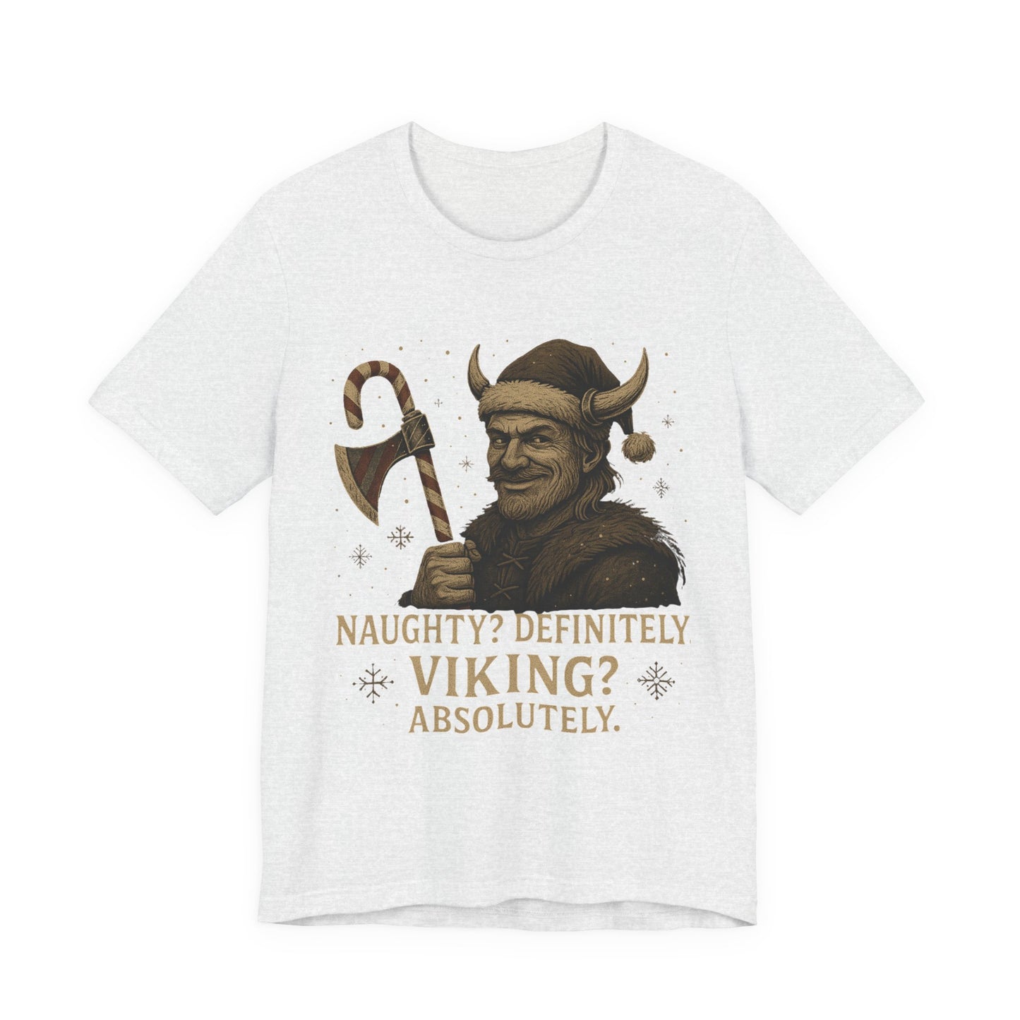 Naughty? Definitely. Viking? Absolutely. T‑Shirt — Funny Viking Holiday Tee