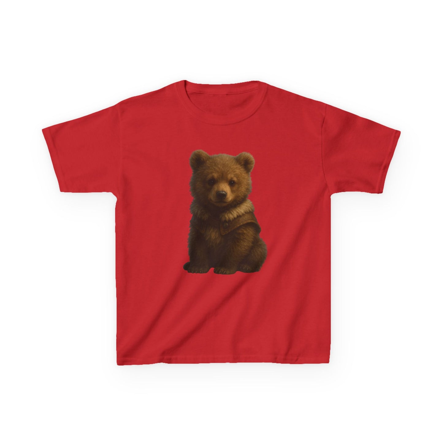 Kids T‑Shirt — Cute Sitting Bear Graphic Tee for Toddlers & Kids